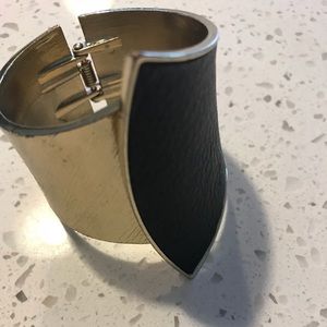 Black and Gold Cuff Bracelet